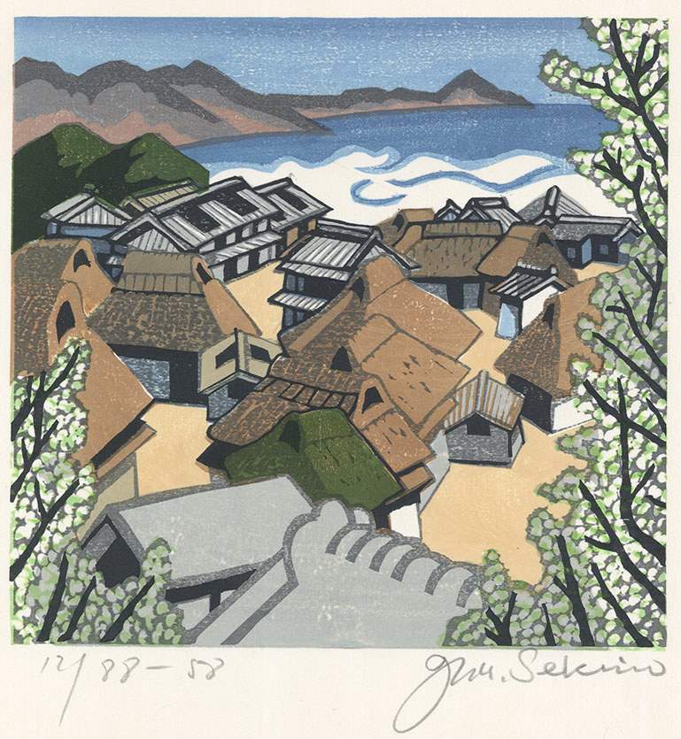 [Futomi] - Sekino Jun'ichiro  Catalogue woodblock print
