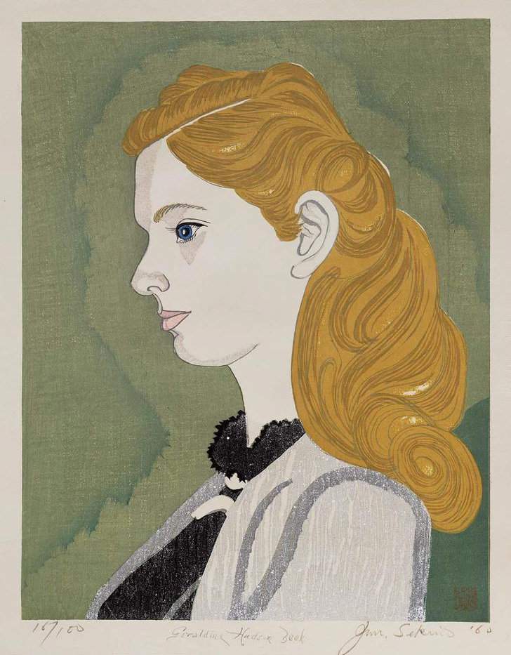 Geraldine Hudson Beck - Sekino Jun'ichiro  Catalogue woodblock print