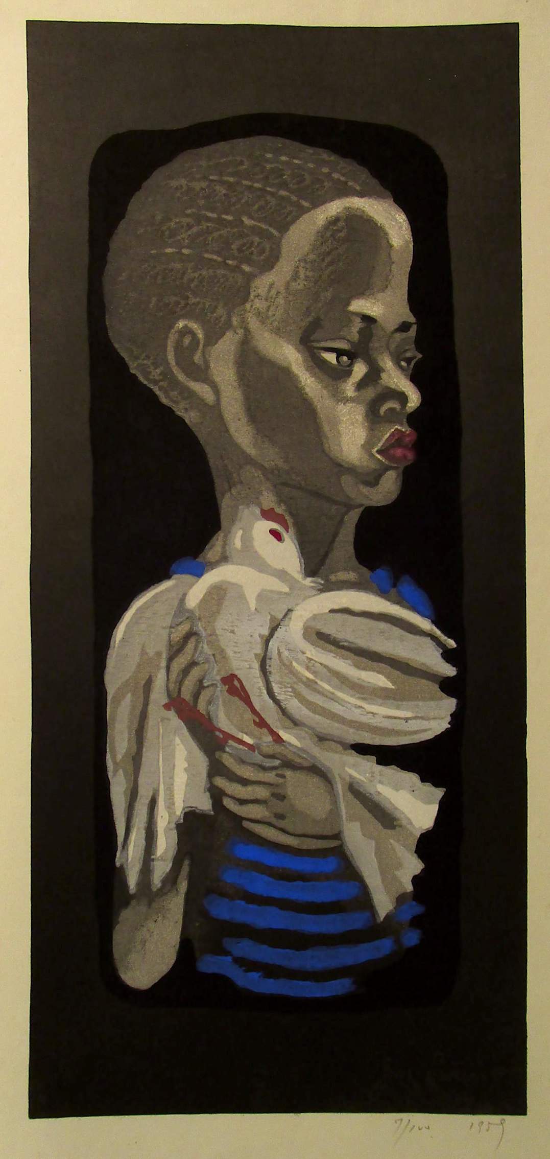 Harlem Boy - Sekino Jun'ichiro  Catalogue woodblock print