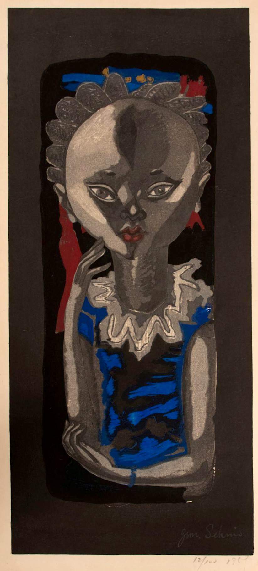 Harlem Girl - Sekino Jun'ichiro  Catalogue woodblock print