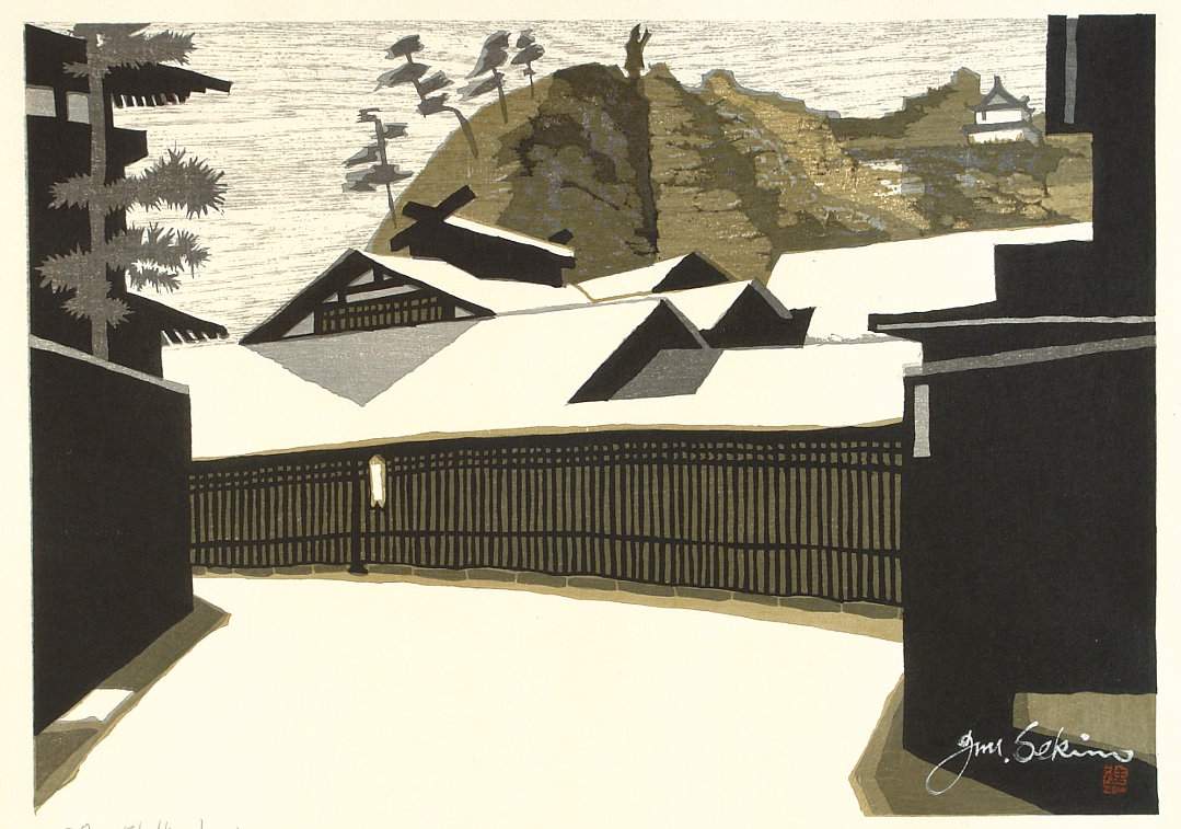 Kakegawa, Mountain-Top Kannon (Tokaido station 26) - Sekino Jun'ichiro  Catalogue woodblock print