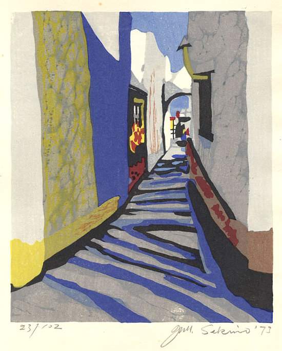 Mexico - Sekino Jun'ichiro  Catalogue woodblock print