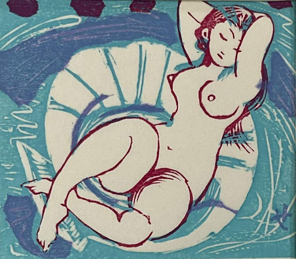 [Nude] - Sekino Jun'ichiro  Catalogue woodblock print