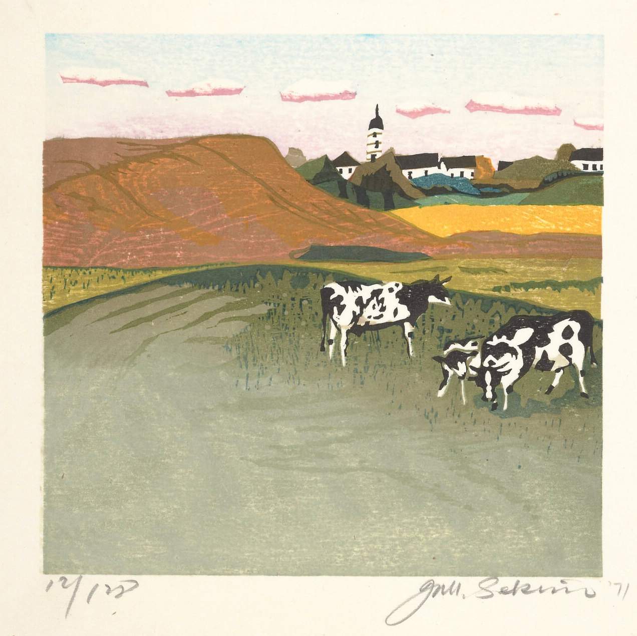 [Pennsylvania] - Sekino Jun'ichiro  Catalogue woodblock print