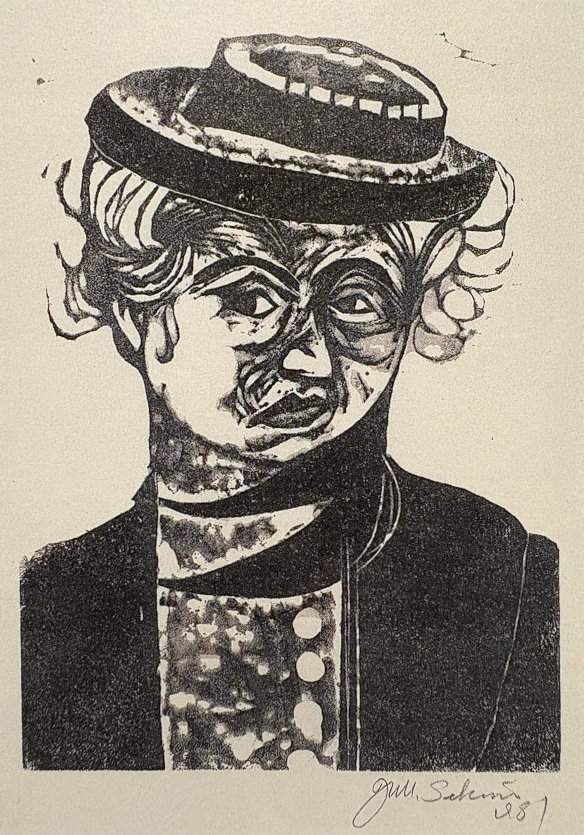 Printmaker Varvara Bubnova - Sekino Jun'ichiro  Catalogue woodblock print