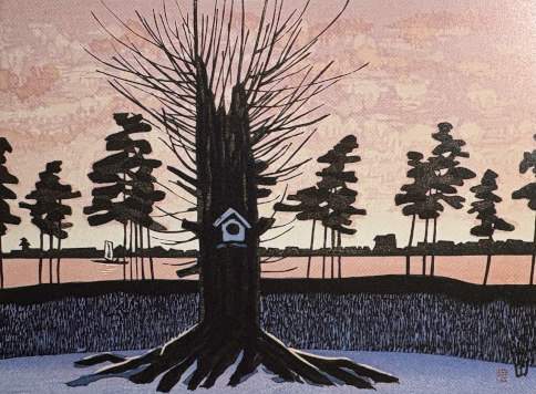 Sakata (Hot Day) - Sekino Jun'ichiro  Catalogue woodblock print