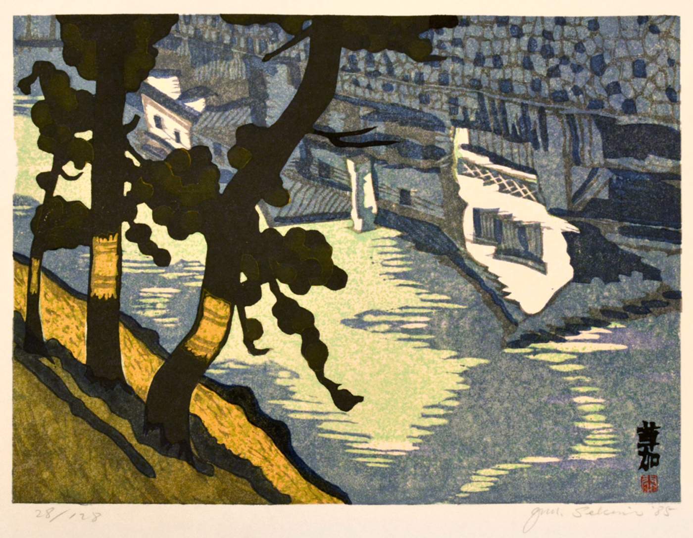Soka (Matsubara Pines) - Sekino Jun'ichiro  Catalogue woodblock print