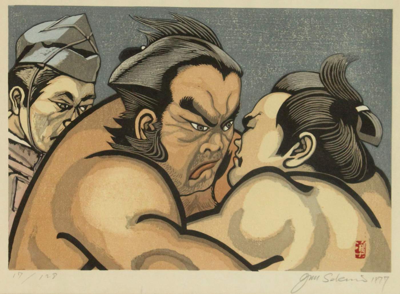 Takamiyama - Sekino Jun'ichiro  Catalogue woodblock print