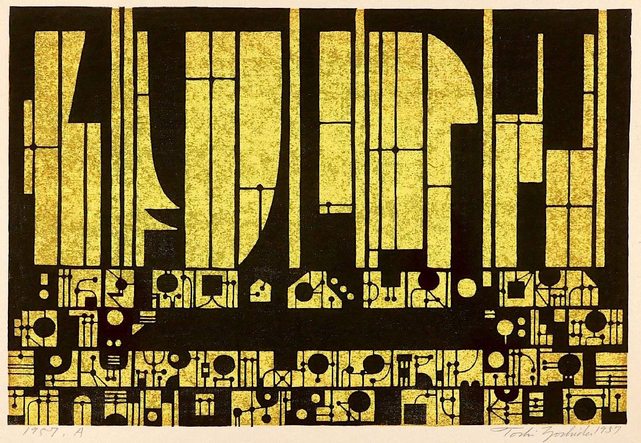 1957 A woodblock print