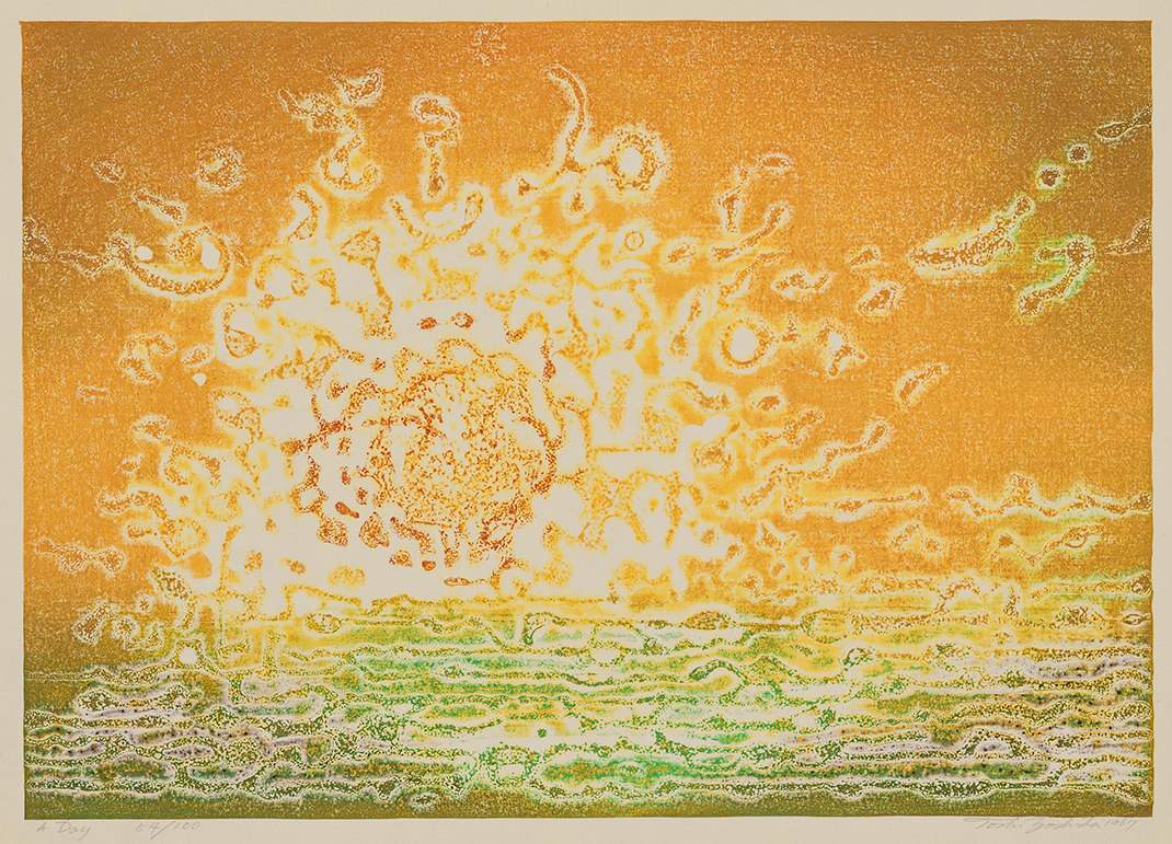 A Day woodblock print