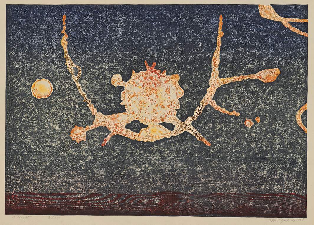 A Night woodblock print