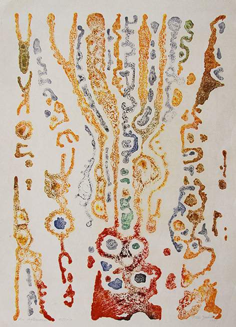 An Afternoon woodblock print