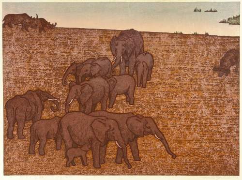 Toshi Yoshida - Elephants in the Wild thumbnail