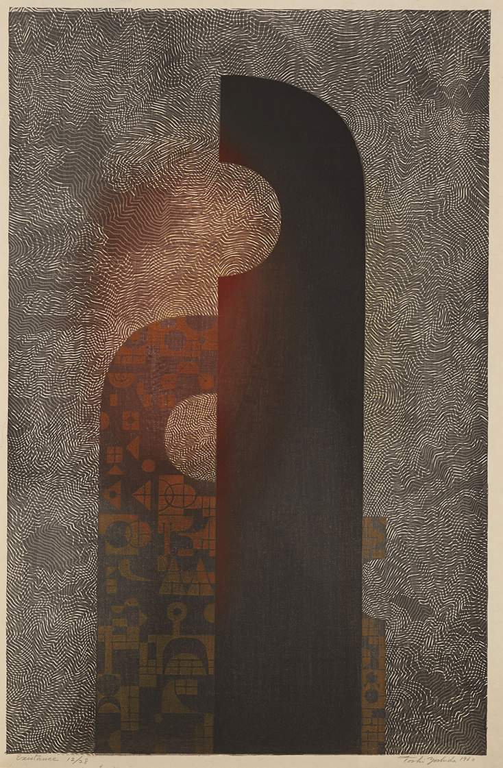 Existence woodblock print
