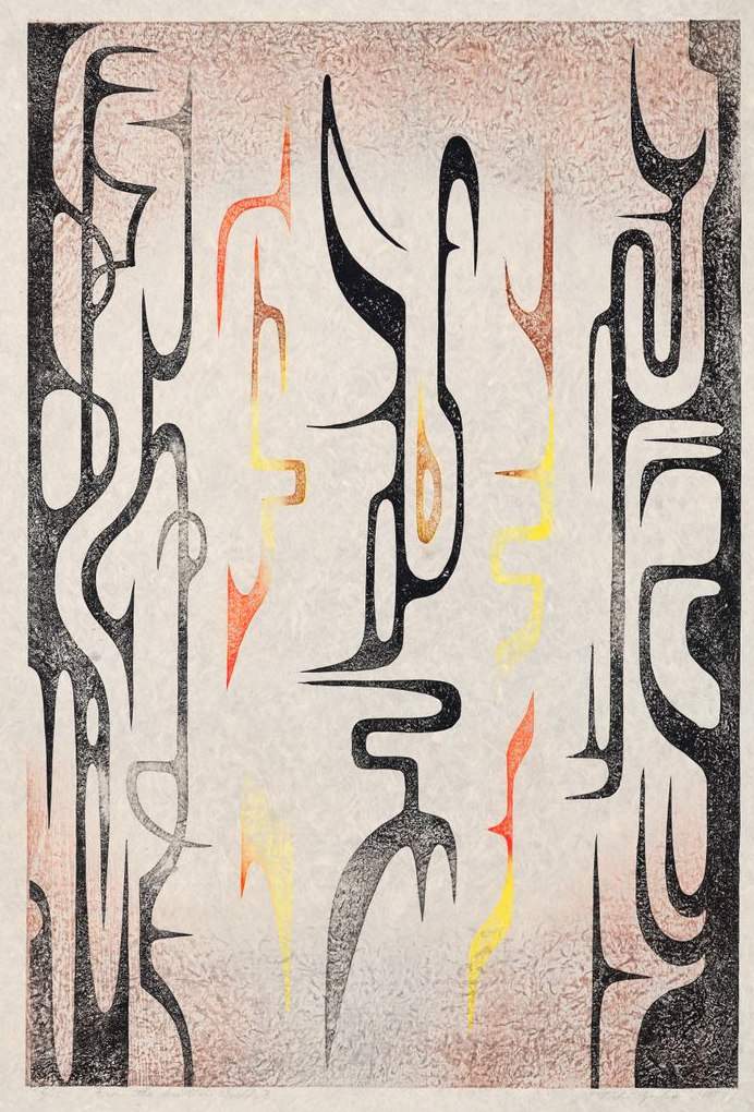 From Another World B woodblock print