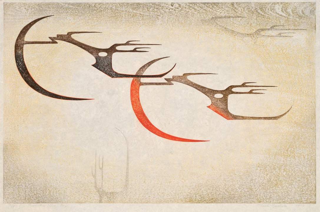 From the Star, Day woodblock print