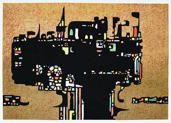 Toshi Yoshida “Hope” 1967 woodblock print