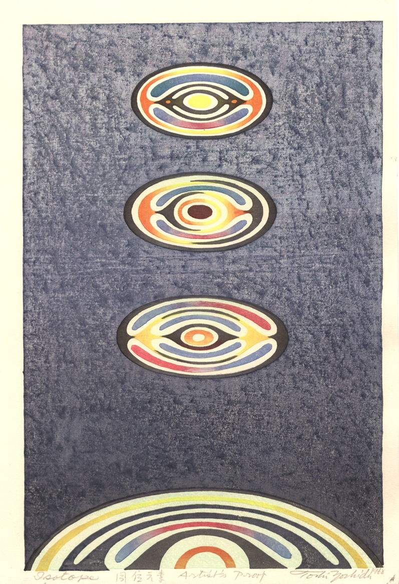 Isotope woodblock print