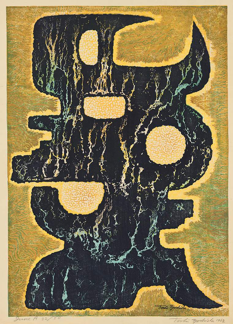 June A woodblock print
