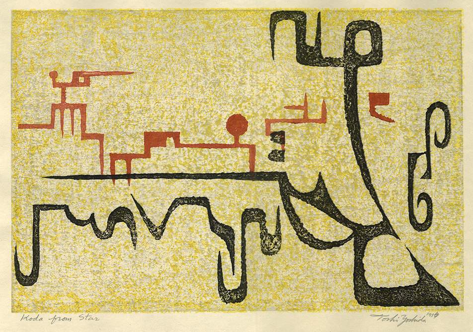 Koda from Star woodblock print