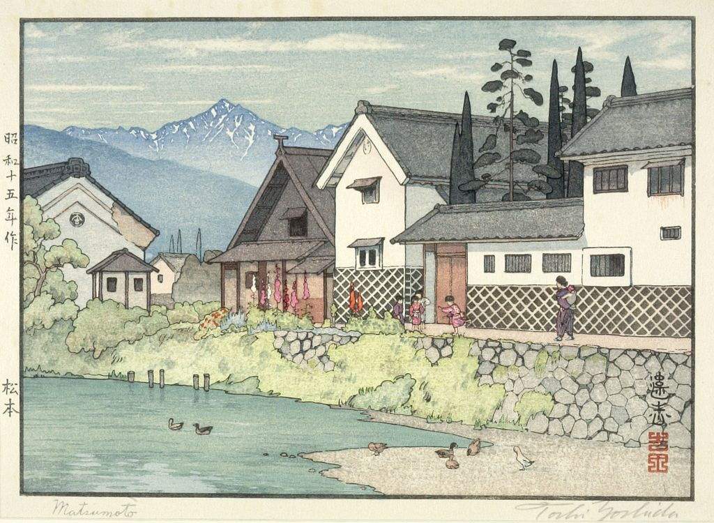 Matsumoto woodblock print