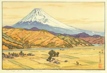 Toshi Yoshida “Mt. Fuji from Ohito, Autumn” 1983 thumbnail