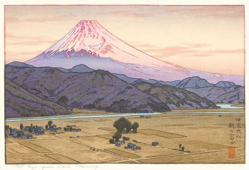 Toshi Yoshida - Mt. Fuji from Ohito, Morning thumbnail