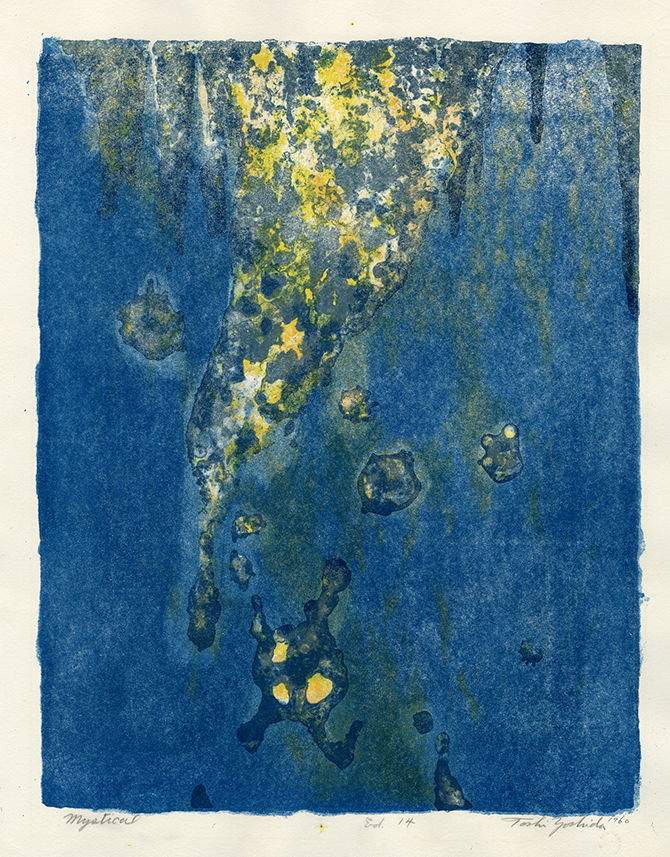Mystical woodblock print