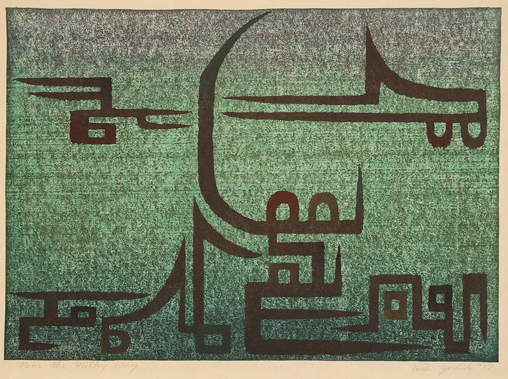 Near the Milky Way woodblock print