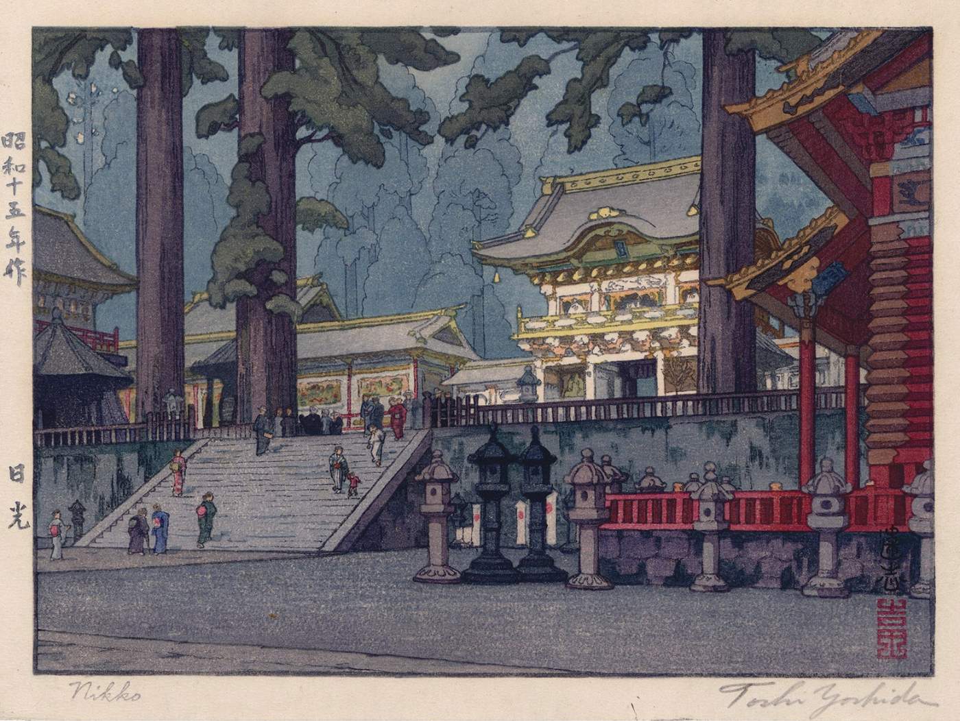 Nikko woodblock print