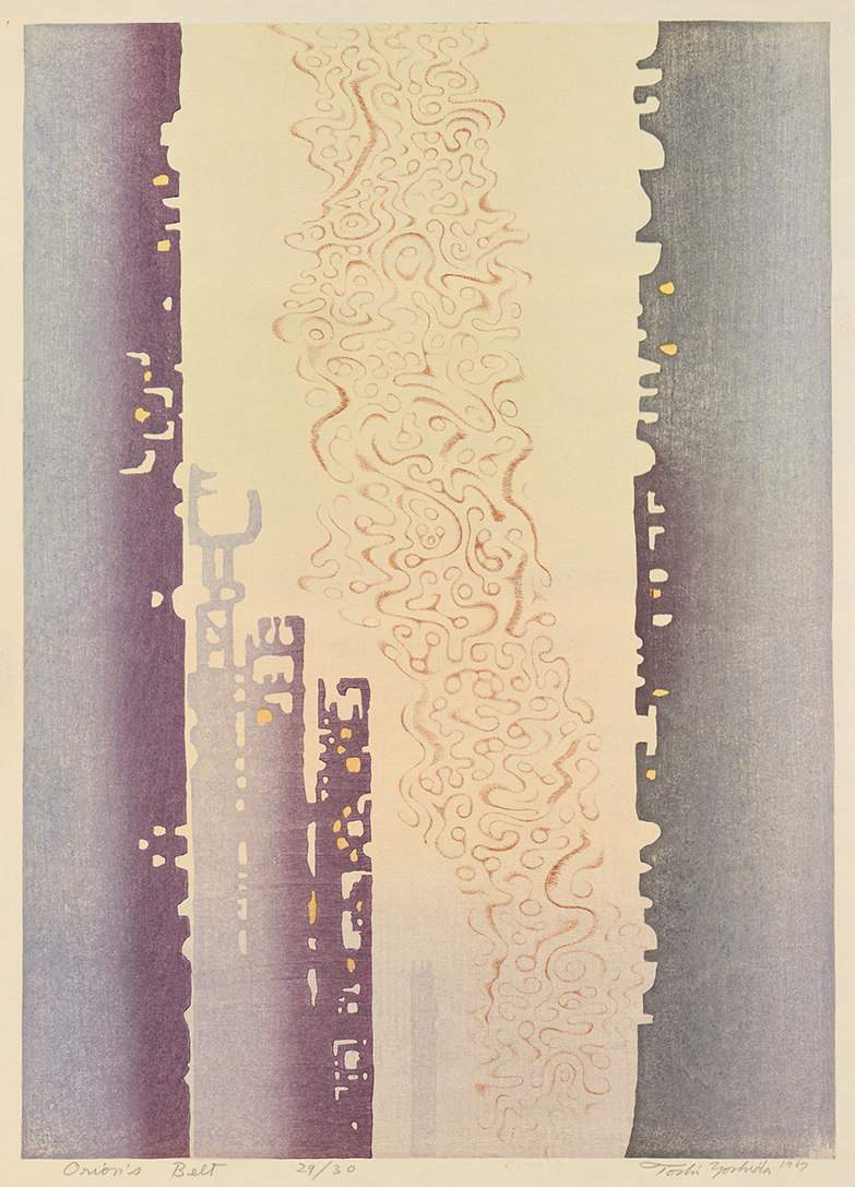 Orion's Belt woodblock print