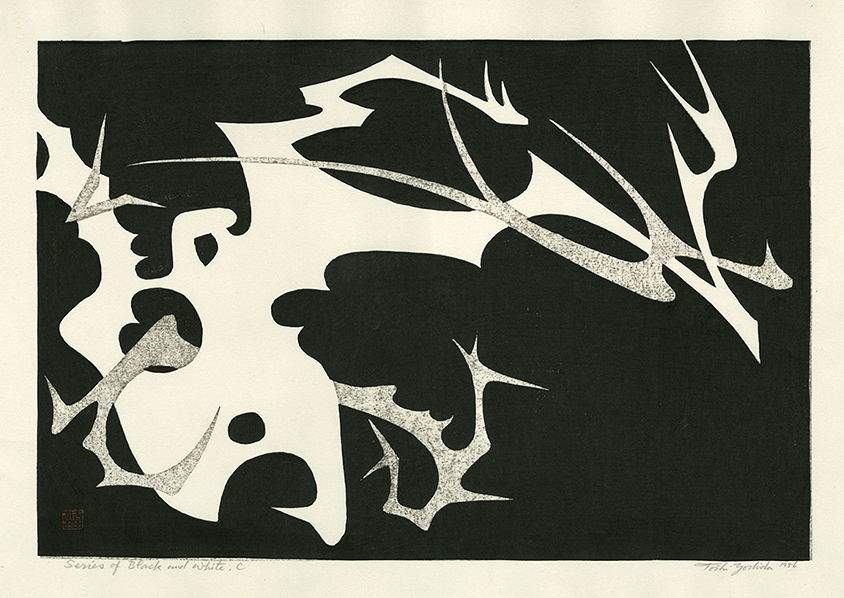Series of Black and White, C woodblock print