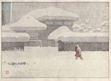 Toshi Yoshida “Snowstorm and Yoko: Snow Country II” 1986 thumbnail