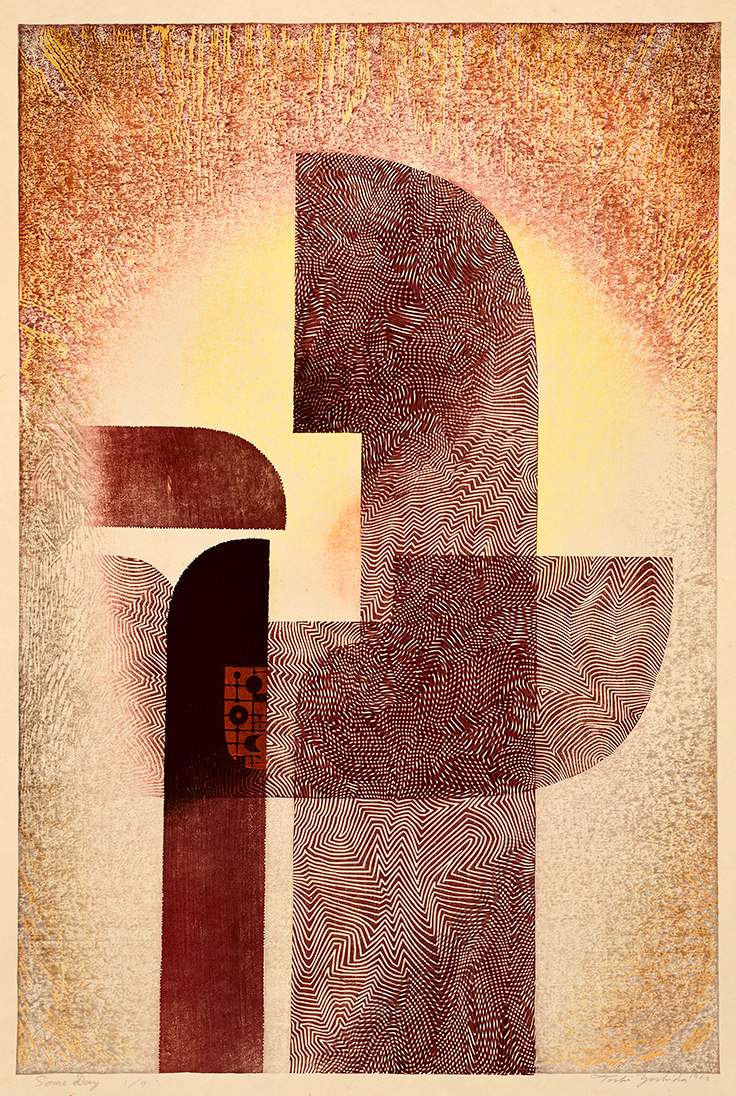 Some Day woodblock print