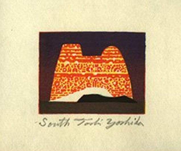 South woodblock print