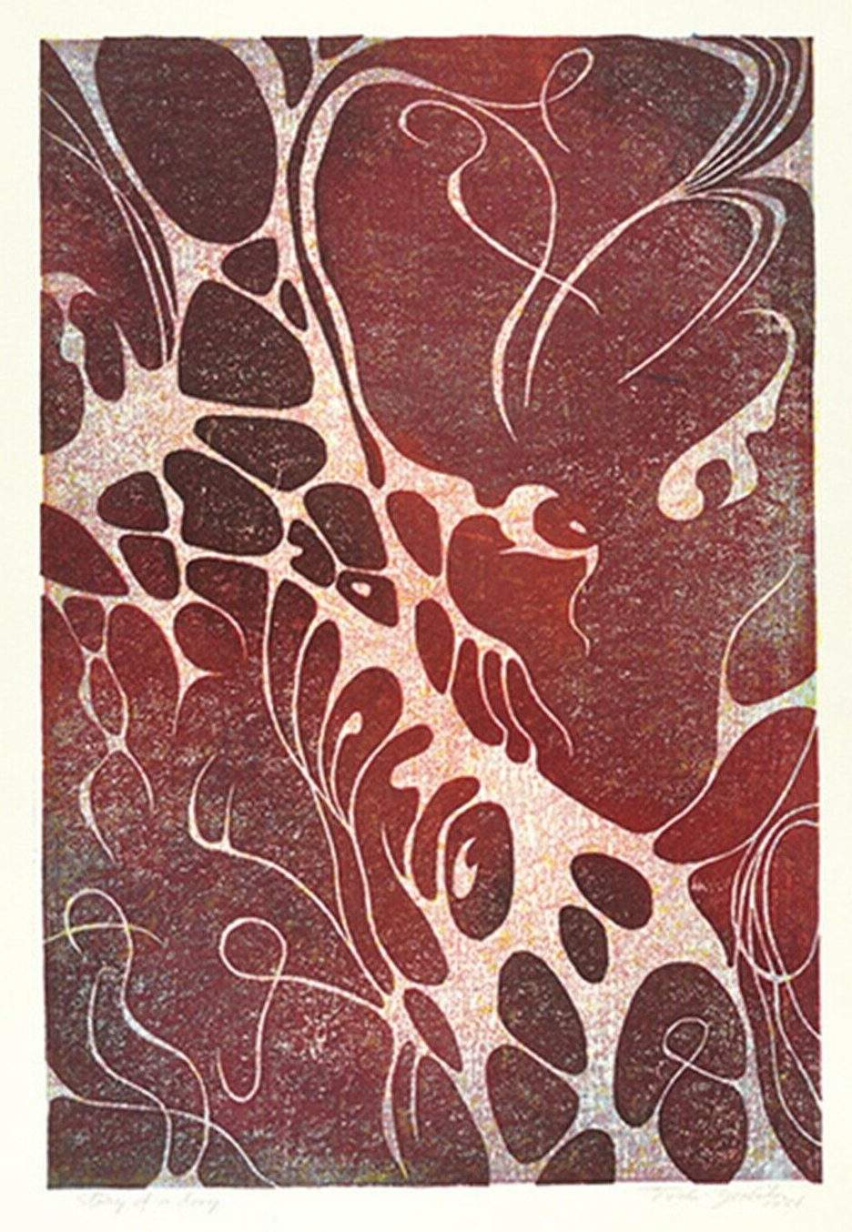 Story of a Day woodblock print