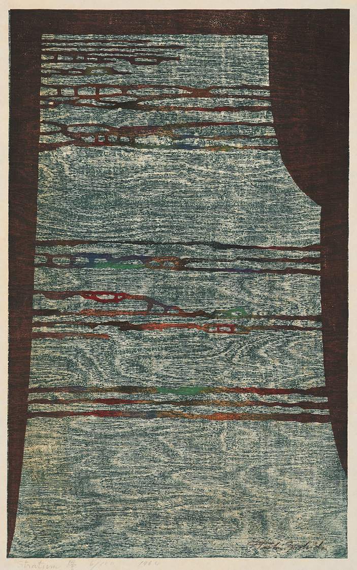Stratum woodblock print
