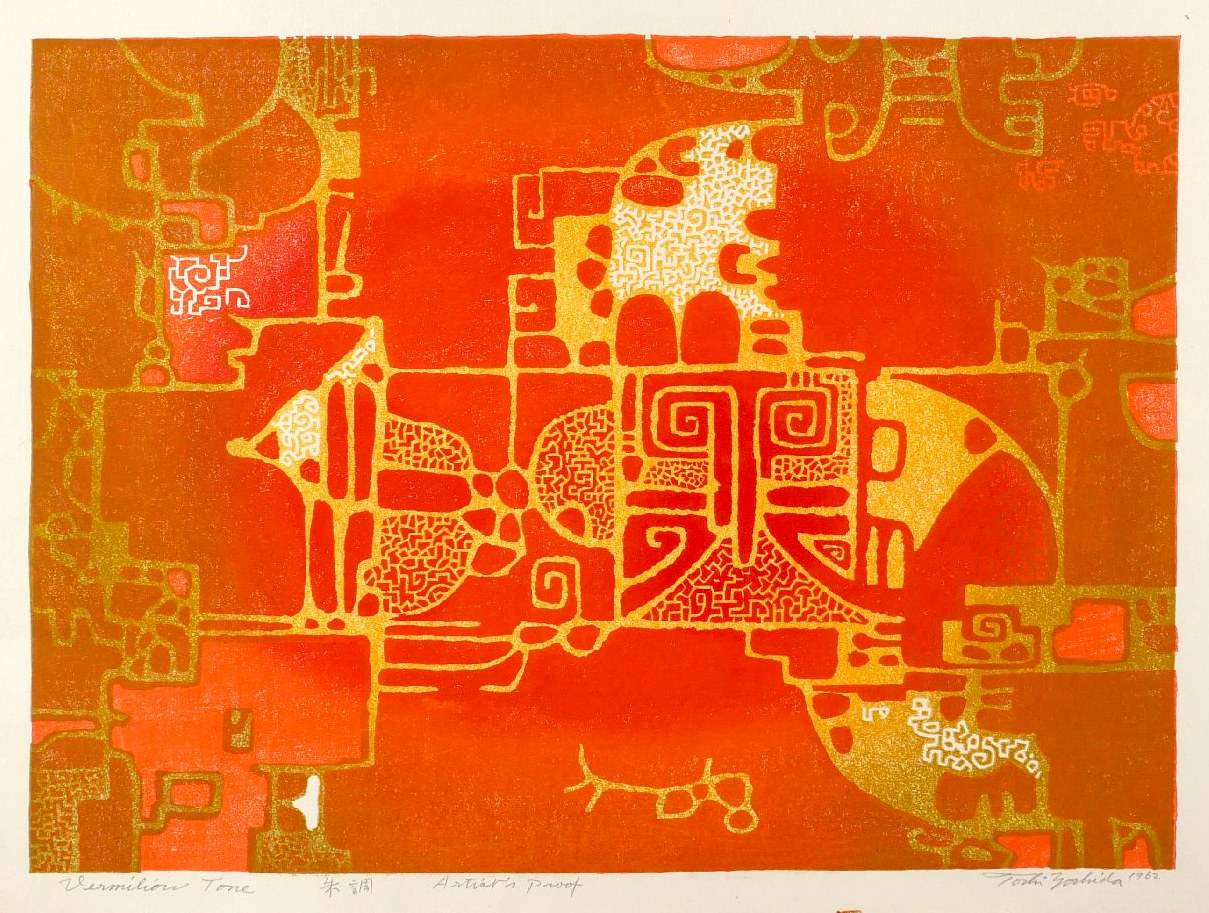 Vermilion Tone woodblock print