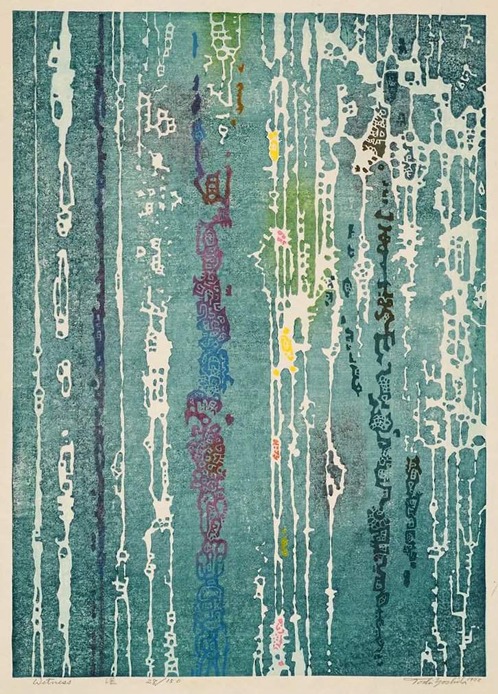 Wetness woodblock print