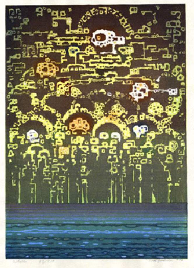 Where woodblock print
