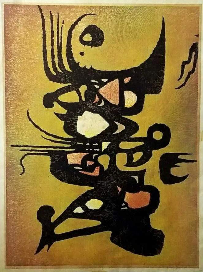 Wild woodblock print